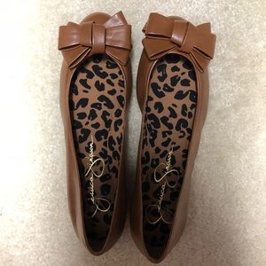 Jessica Simpson Brown Bow flats